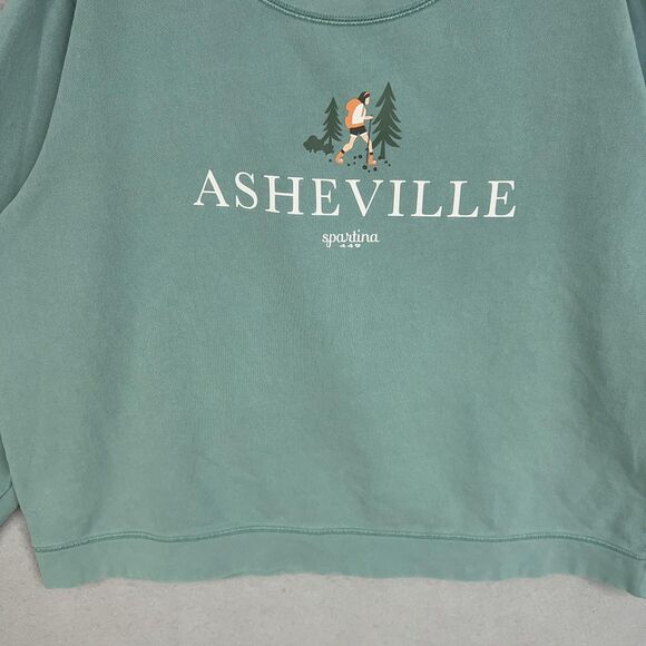 Spartina 449 Sweatshirt Womens 2XL Alpine Green Hiker Asheville Boat Beach Comfy - Picture 3 of 13
